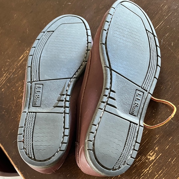 L.L. Bean Rich Brown Leather Boat Shoes - Picture 6 of 8